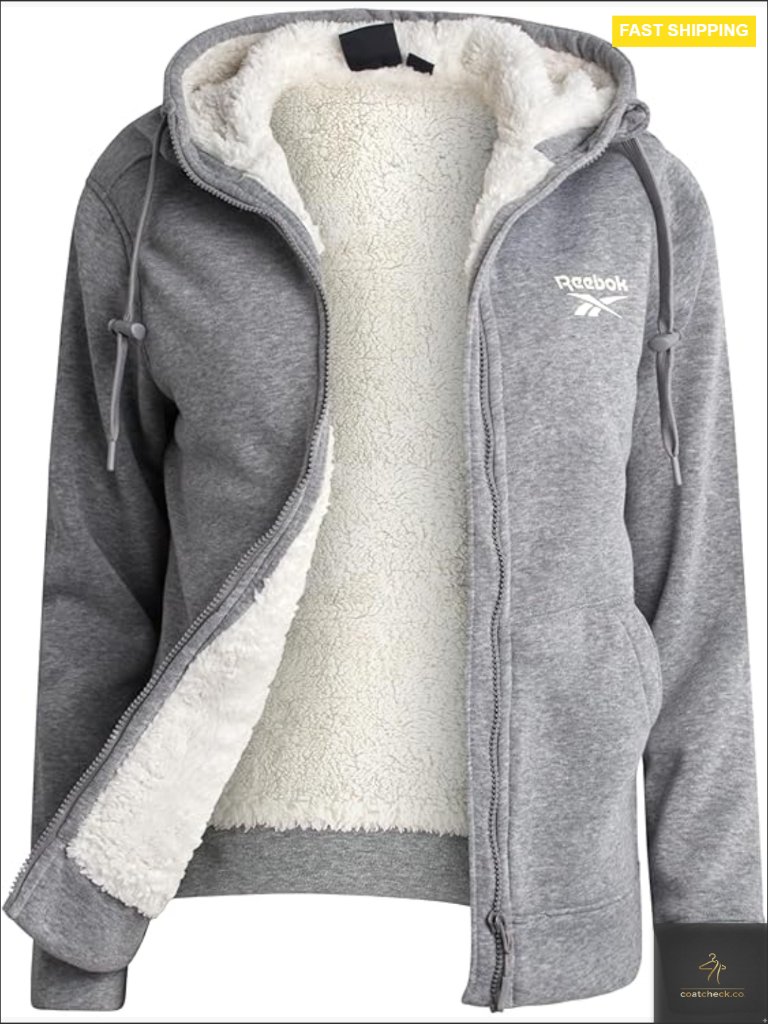 Womens Fleece Jacket Sherpa Lined Lightweight Zip Up Hoodie Cozy Winter Layering